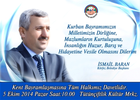 K�rfez Belediye Ba�kan� �smail Baran��n Kurban Bayram� Mesaj�