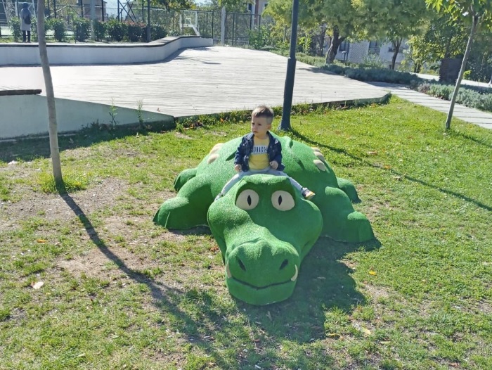 Krfezde Parklar Hayvan Figrleriyle Renkleniyor