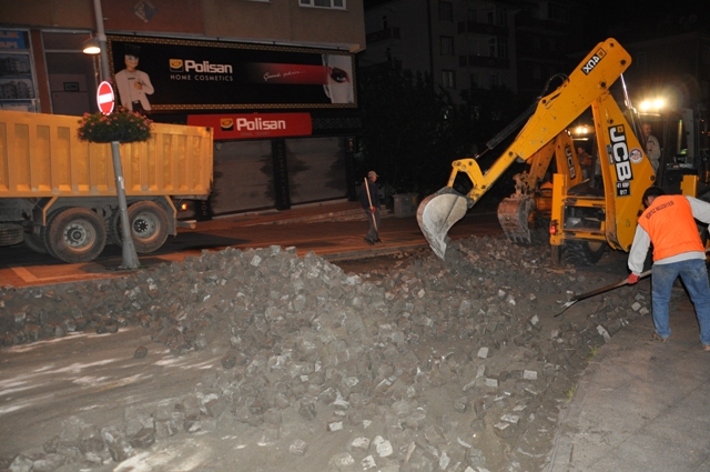 A�adere Caddesi Yenileniyor
