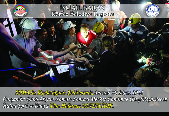 K�rfez Belediyesi, Soma �ehitlerini An�yor