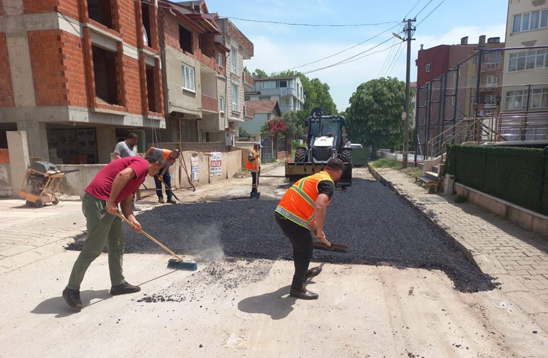 Krfezde yol iyiletirmeleri sryor