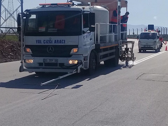 �limtepe Yolunda �izgiler Yenilendi