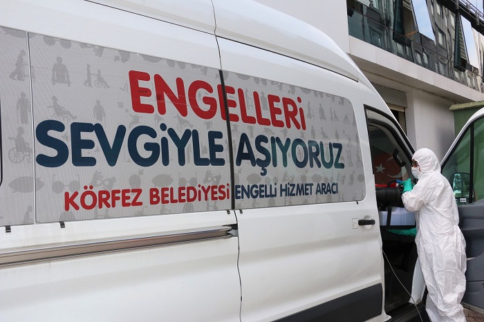 Krfezde Engelli Nakil Arac Hizmete Balad