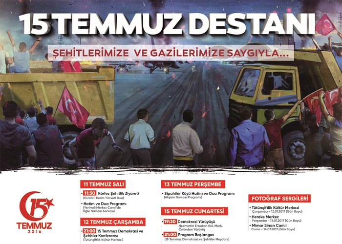 Krfezde 15 Temmuz Program Belli Oldu